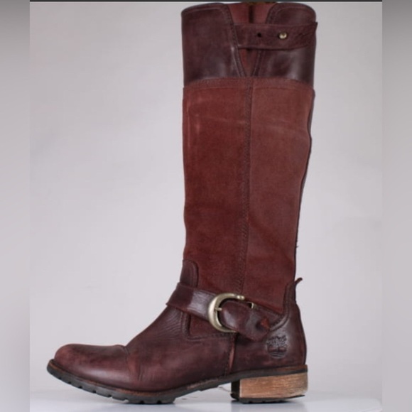 Timberland Earthkeepers Bethel Tall Zip Leather and Suede Knee-High Boots size 6 - Picture 2 of 14